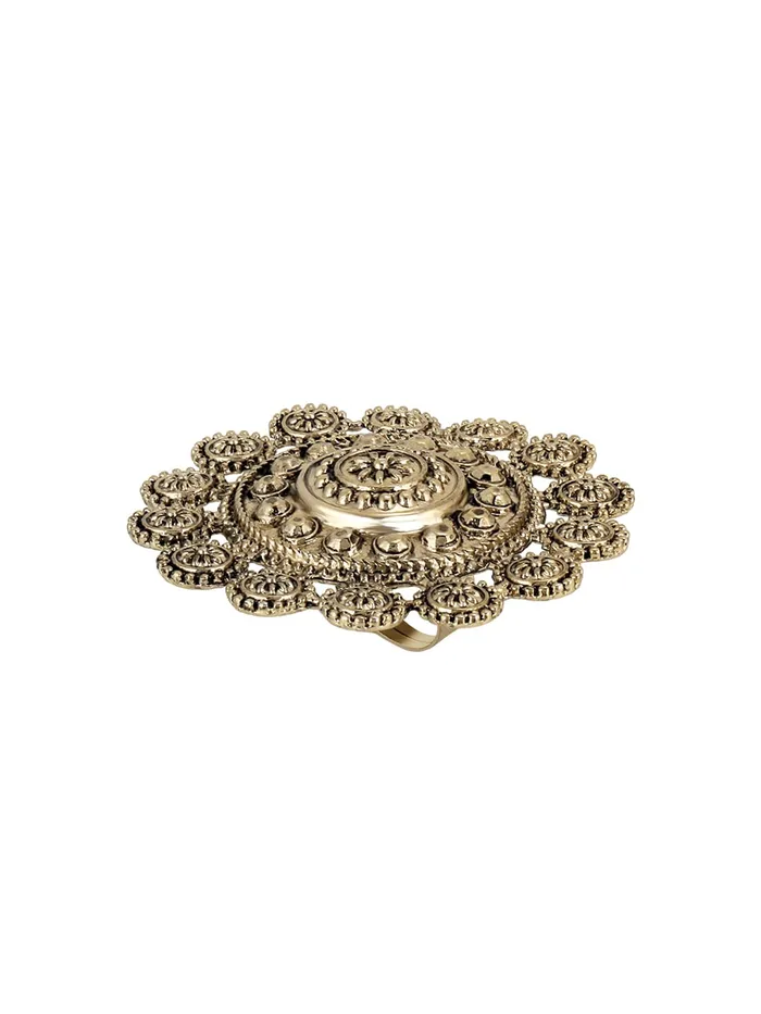 Earrings Yellow Chimes Yellow Chimes Rings for Women Artistic Crafted Oxidised Gold Plated Traditional Adjustable Rings for Women and Girls