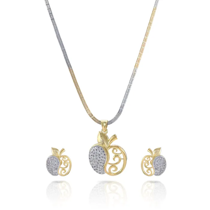 Earrings Yellow Chimes Yellow Chimes Sparkling ADAmerican Diamond Latest Fashion Apple Shaped Gold Plated Dual Tone Jewellery Pendant Set with Earrings For Women Girls Earrings Yellow Chimes Yellow Chimes Sparkling ADAmerican Diamond Latest Fashion Apple Shaped Gold Plated Dual Tone Jewellery Pendant Set with Earrings For Women Girls