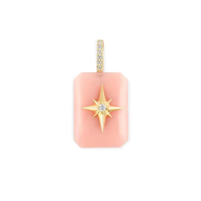 Emerald Cut Cabochon Charm Starburst Kate Collins Jewelry Earrings