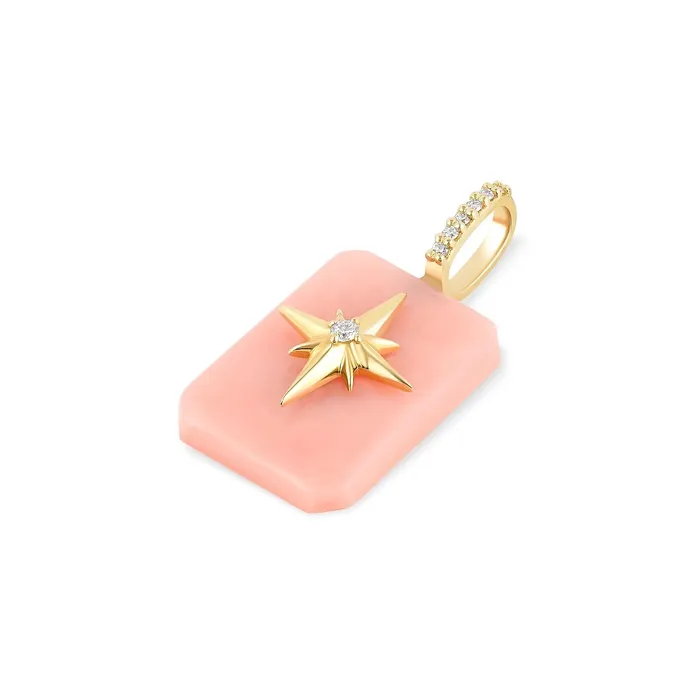 Emerald Cut Cabochon Charm Starburst Kate Collins Jewelry Earrings