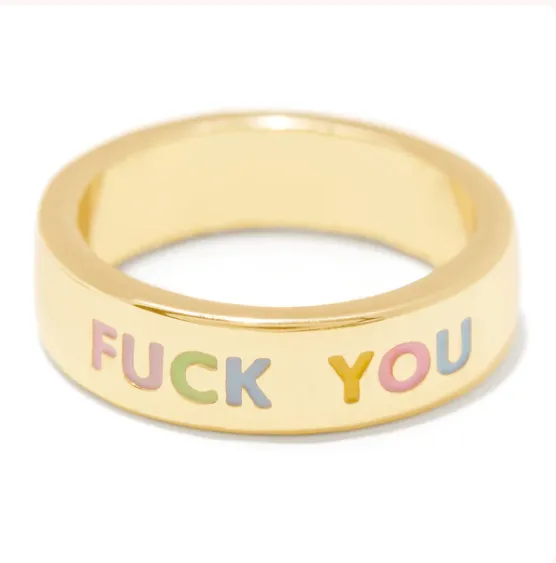 Frasier Sterling Rings F You Ring