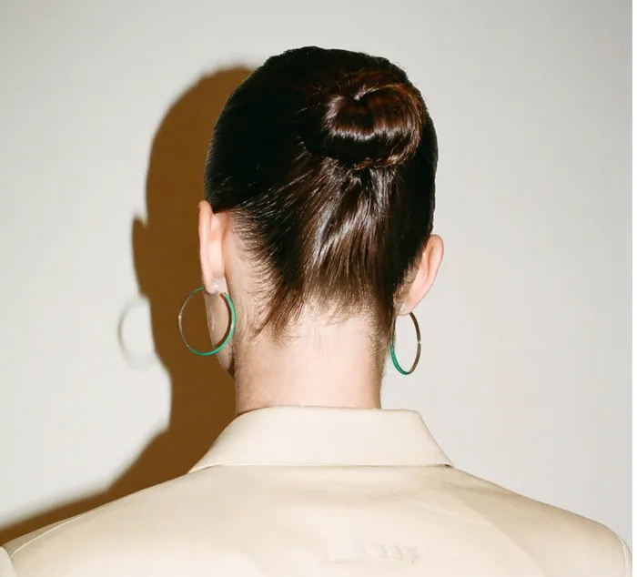 Fry Powers Earrings The Large Enamel Hoop Earrings