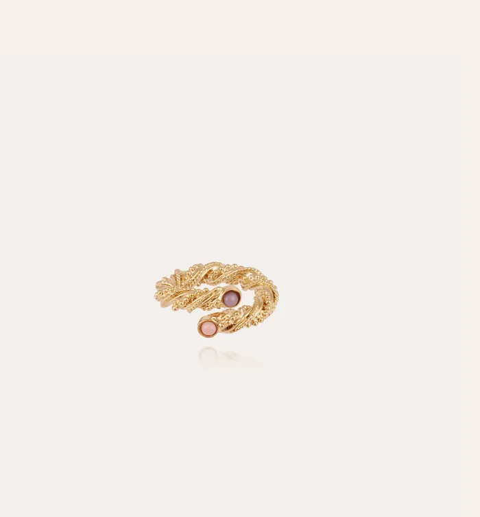 Gas Bijoux Rings Bonnie Liane cabochons ring gold