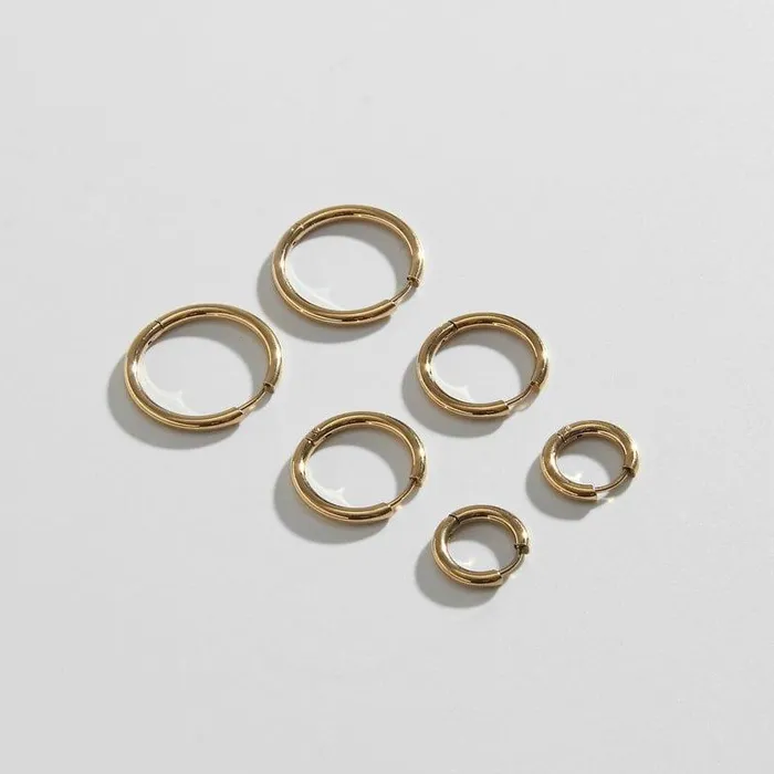 Gold Huggies Set Biella Vintage PreStyled Sets