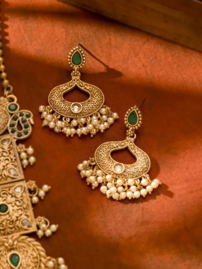 Gold Plated Long Necklace Set for Women Traditional Jewelry 586cm Elegant Design Yellow Chimes Necklaces