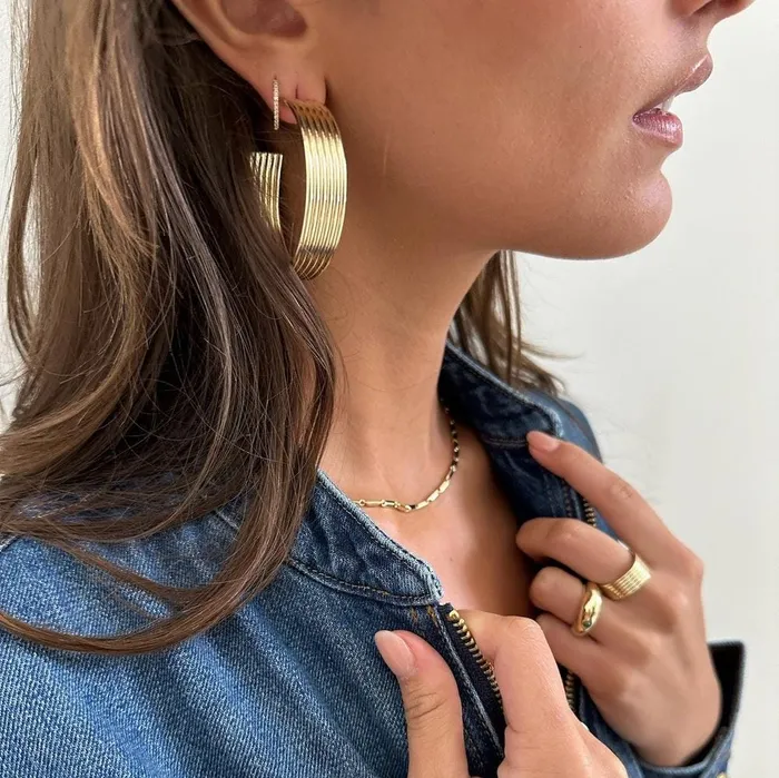 Jennifer Zeuner Earrings Cairo 2 Hoops