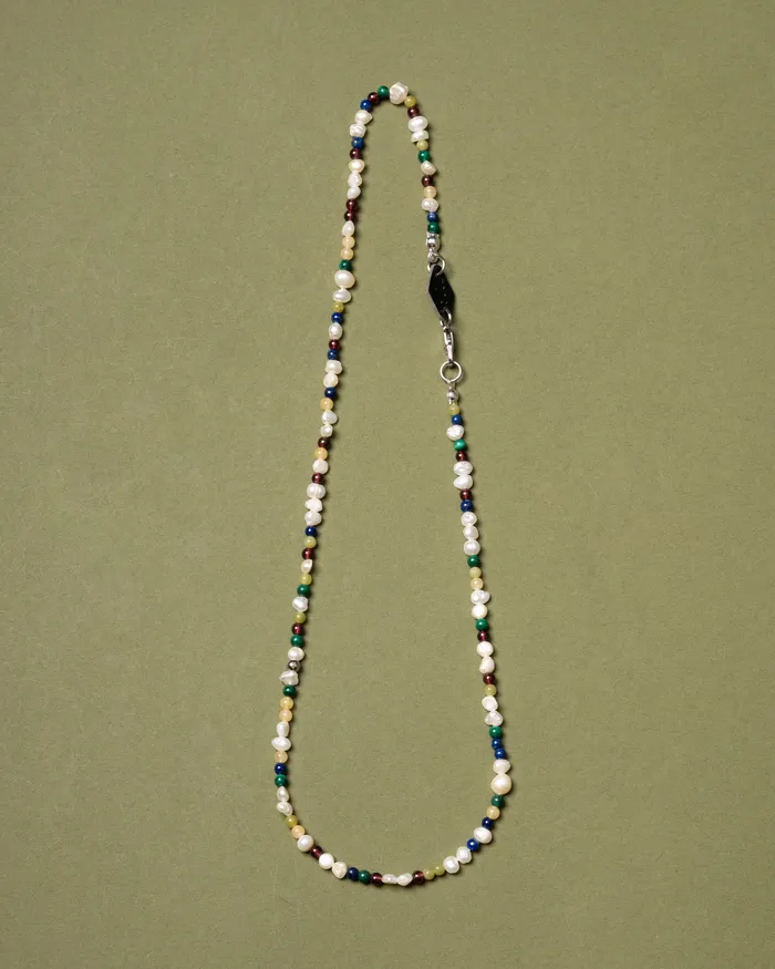 Kalea Petite Multistone Beaded Pearl Necklace CUN Necklaces