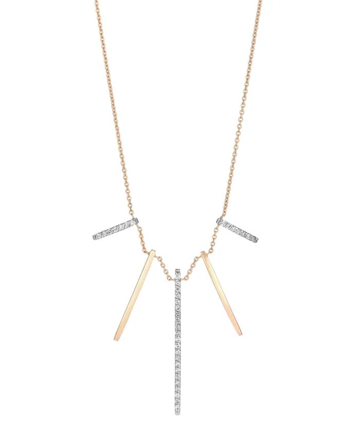 Kismet by Milka Sale Beat Necklace White Diamond Necklaces