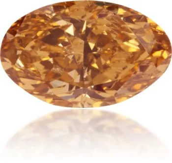 Langerman Diamonds Earrings Natural Brown Diamond Oval 045 ct Polished