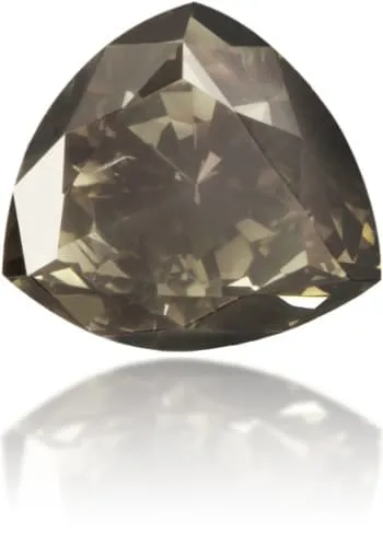 Langerman Diamonds Earrings Natural Gray Diamond Triangle 102 ct Polished