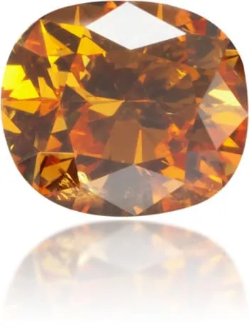 Langerman Diamonds Earrings Natural Orange Diamond Oval 050 ct Polished