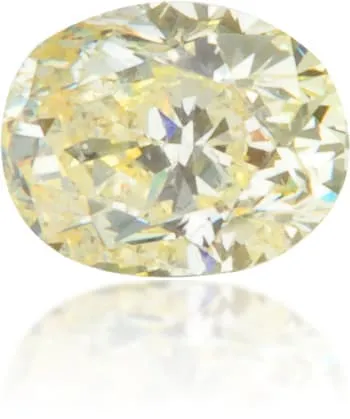 Langerman Diamonds Earrings Natural Yellow Diamond Oval 021 ct Polished