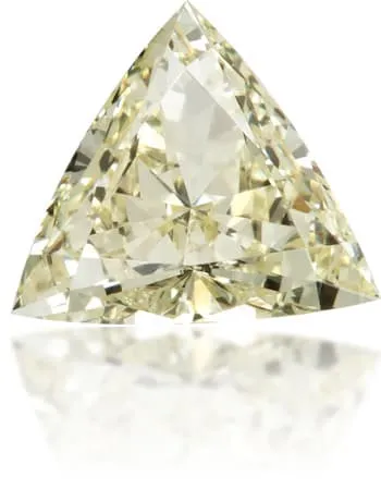Langerman Diamonds Earrings Natural Yellow Diamond Triangle 030 ct Polished