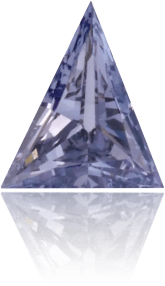 Langerman Diamonds Natural Blue Diamond Triangle 006 ct Polished Earrings
