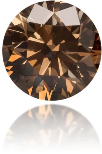 Langerman Diamonds Natural Brown Diamond Round 057 ct Polished Earrings