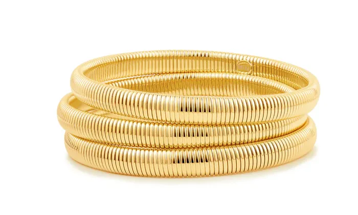 LUV AJ Bracelets MINI FLEX SNAKE CHAIN BRACELET SET OF 3