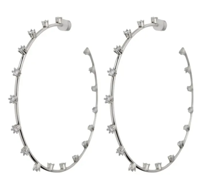LUV AJ Earrings Stardust Statement Hoops