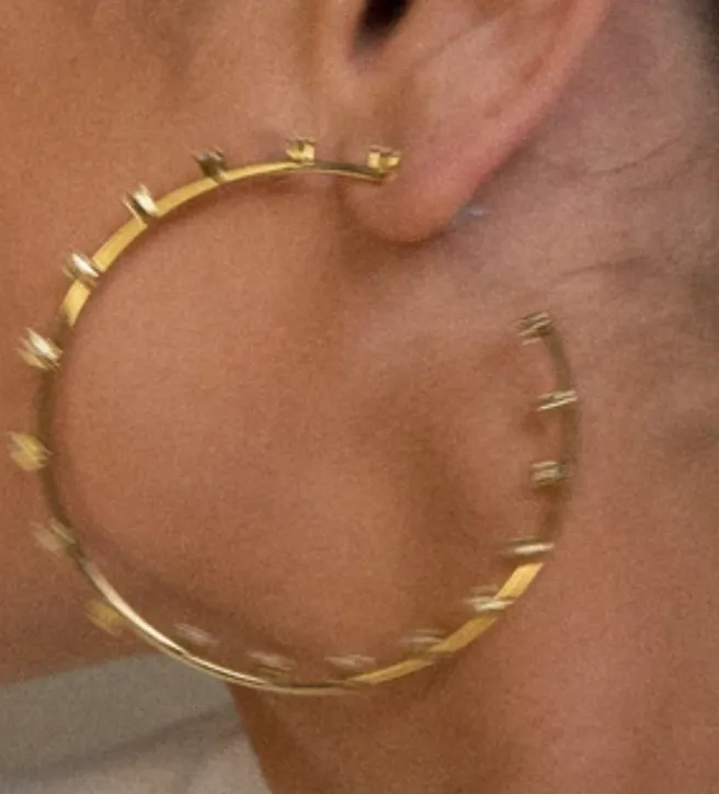 LUV AJ Earrings Stardust Statement Hoops LUV AJ Earrings Stardust Statement Hoops