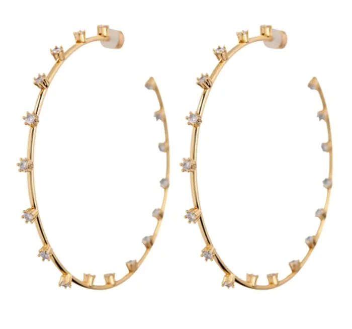 LUV AJ Earrings Stardust Statement Hoops LUV AJ Earrings Stardust Statement Hoops