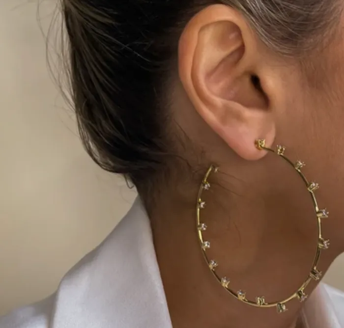 LUV AJ Earrings Stardust Statement Hoops LUV AJ Earrings Stardust Statement Hoops