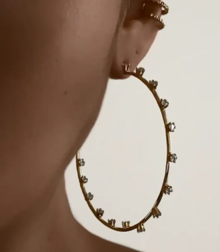 LUV AJ Earrings Stardust Statement Hoops LUV AJ Earrings Stardust Statement Hoops