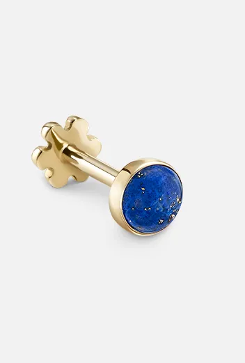 Maria Tash Earrings 3mm Lapis Threaded Stud Earring
