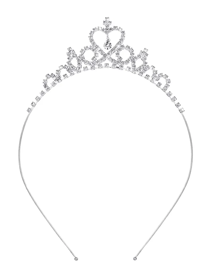 Melbees by Yellow Chimes Head Band For Women Silver Crystal Bead Hair Tiara Headband Crown Shape For Women and Girls Yellow Chimes Necklaces Melbees by Yellow Chimes Head Band For Women Silver Crystal Bead Hair Tiara Headband Crown Shape For Women and Girls Yellow Chimes Necklaces