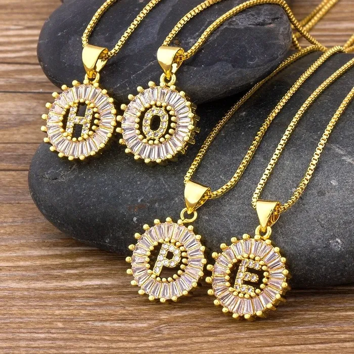Mini Crystal Initial Necklace The Signature Collection Co Necklaces