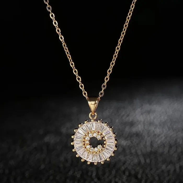 Mini Crystal Initial Necklace The Signature Collection Co Necklaces