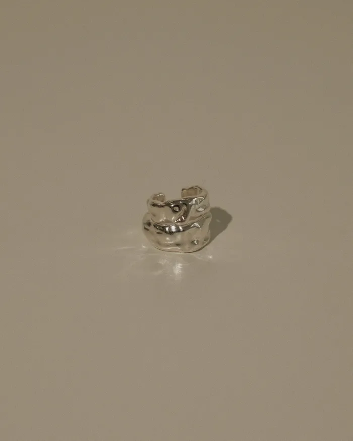 MYJN Earrings Daia Twin Bold Hammered Ear Cuff