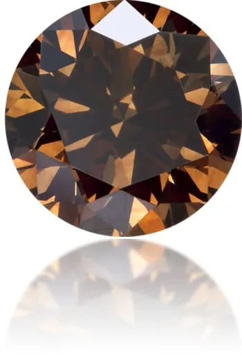 Natural Brown Diamond Round 081 ct Polished Langerman Diamonds Earrings