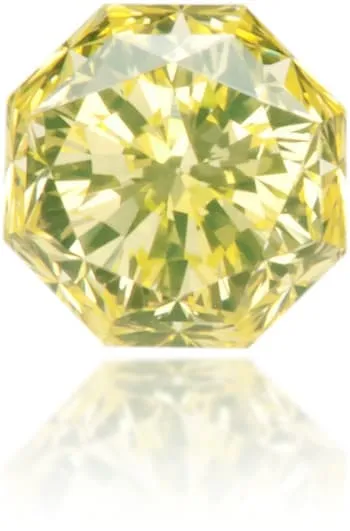 Natural Green Diamond Octagon 022 ct Polished Langerman Diamonds Earrings