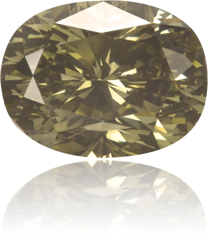 Natural Green Diamond Oval 246 ct Polished Langerman Diamonds Earrings Natural Green Diamond Oval 246 ct Polished Langerman Diamonds Earrings