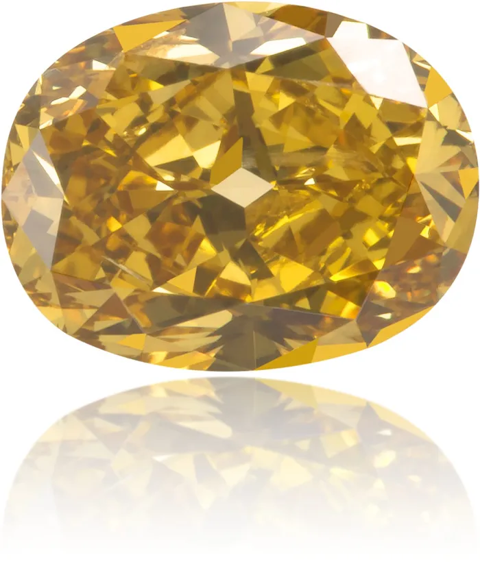 Natural Yellow Diamond Oval 095 ct Polished Langerman Diamonds Earrings