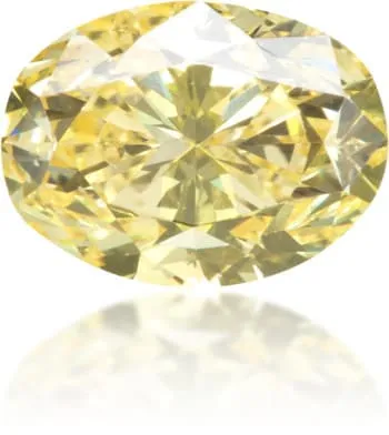 Natural Yellow Diamond Oval 100 ct Polished Langerman Diamonds Earrings