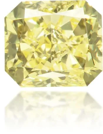 Natural Yellow Diamond Rectangle 085 ct Polished Langerman Diamonds Earrings
