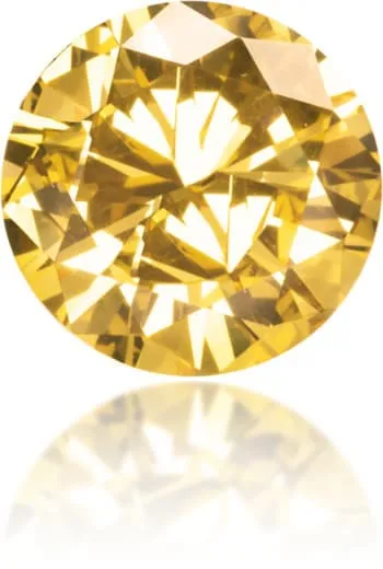Natural Yellow Diamond Round 036 ct Polished Langerman Diamonds Earrings