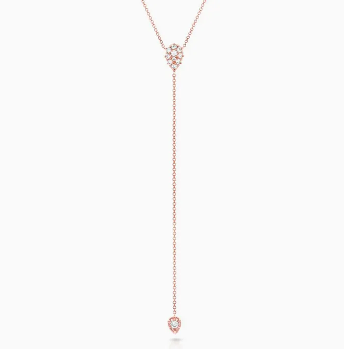Necklaces Carbon Hyde Stella Lariat Necklace