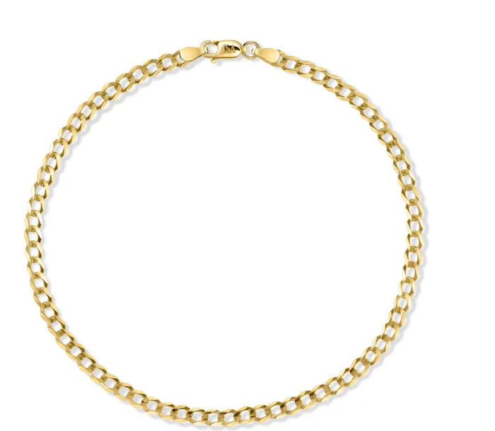 Necklaces Isa Grutman CUBAN CHAIN ANKLET