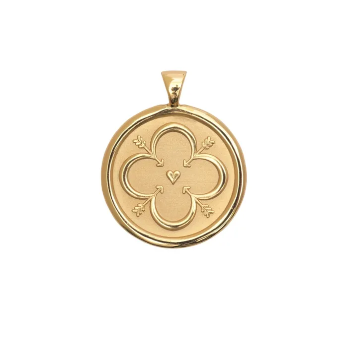 Necklaces Jane Win Love Coin Pendant