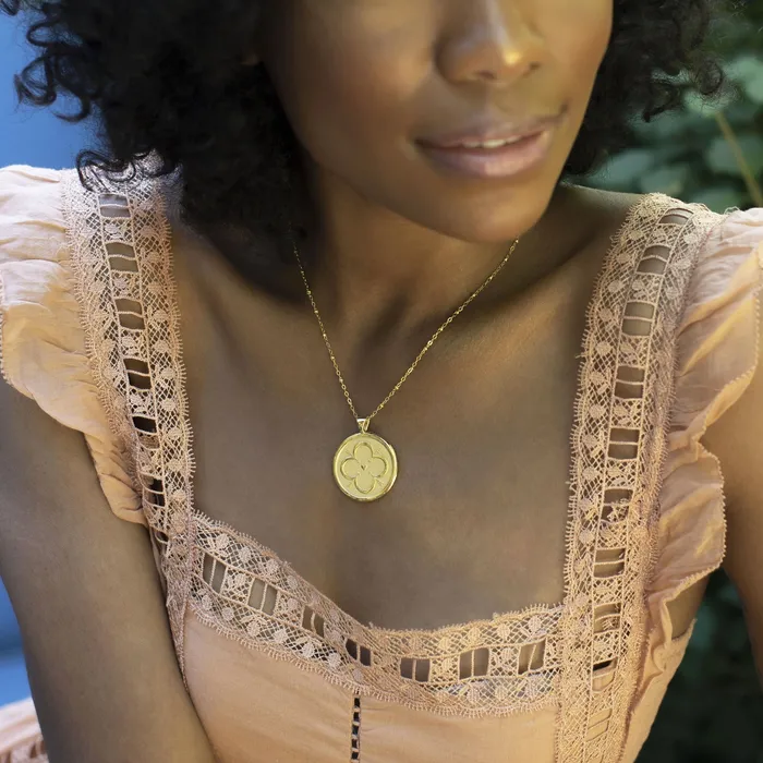Necklaces Jane Win Love Coin Pendant