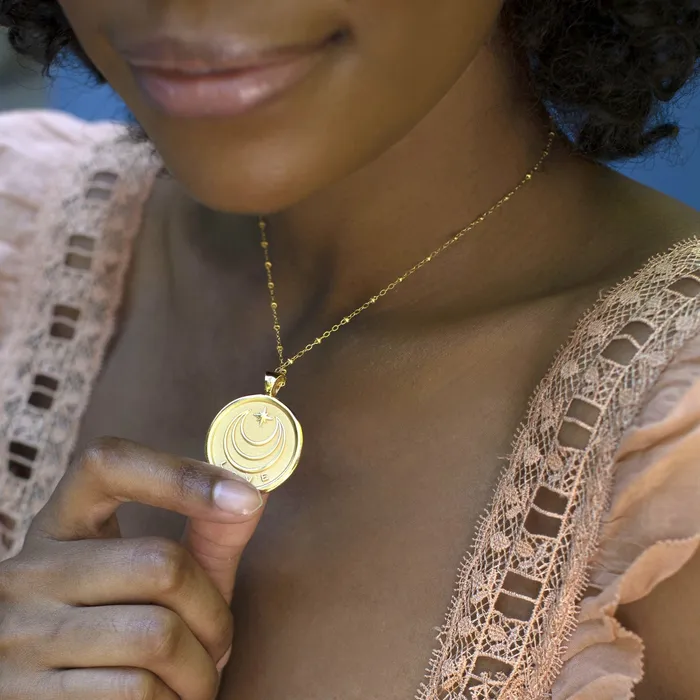 Necklaces Jane Win Love Coin Pendant