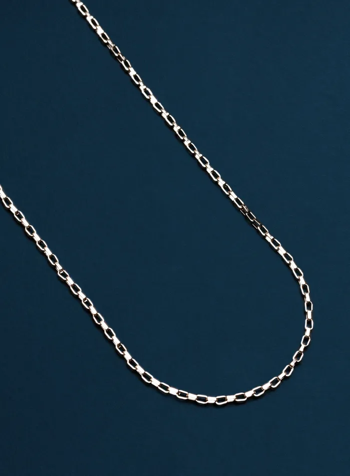 Necklaces Waterproof Box Chain Necklace for Men 2mm WE ARE ALL SMITH
