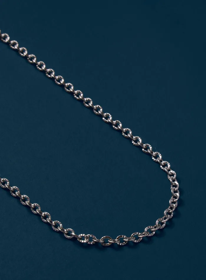 Necklaces WE ARE ALL SMITH Waterproof 3mm 316L Stainless Steel Classic Cable Chain Necklace