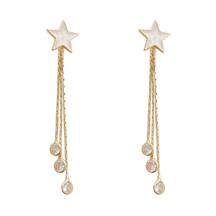 Necklaces Yellow Chimes Earrings For Women Gold Toned Star Shaped Stud With Linear Chain Crystal Hanging Dangler Earrings For Women and Girls Yellow Chimes Necklaces Yellow Chimes Earrings For Women Gold Toned Star Shaped Stud With Linear Chain Crystal Hanging Dangler Earrings For Women and Girls Yellow Chimes