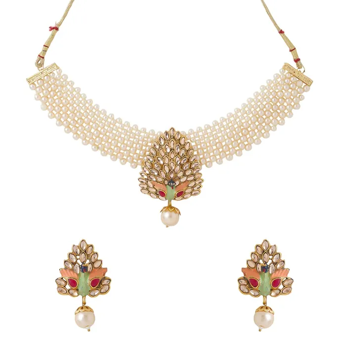 Necklaces Yellow Chimes Jewellery Set for Women and Girls Kundan Necklaces Set Gold Plated Beads Beaded Kundan Choker Necklace Set Birthday Gift for girls and women Anniversary Gift for Wife Yellow Chimes Necklaces Yellow Chimes Jewellery Set for Women and Girls Kundan Necklaces Set Gold Plated Beads Beaded Kundan Choker Necklace Set Birthday Gift for girls and women Anniversary Gift for Wife Yellow Chimes