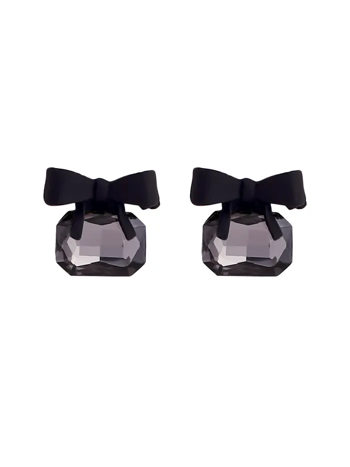 Necklaces Yellow Chimes Yellow Chimes Earrings For Women Black Bow shape Crystal Drop Stud Earrings For Women and Girls Necklaces Yellow Chimes Yellow Chimes Earrings For Women Black Bow shape Crystal Drop Stud Earrings For Women and Girls