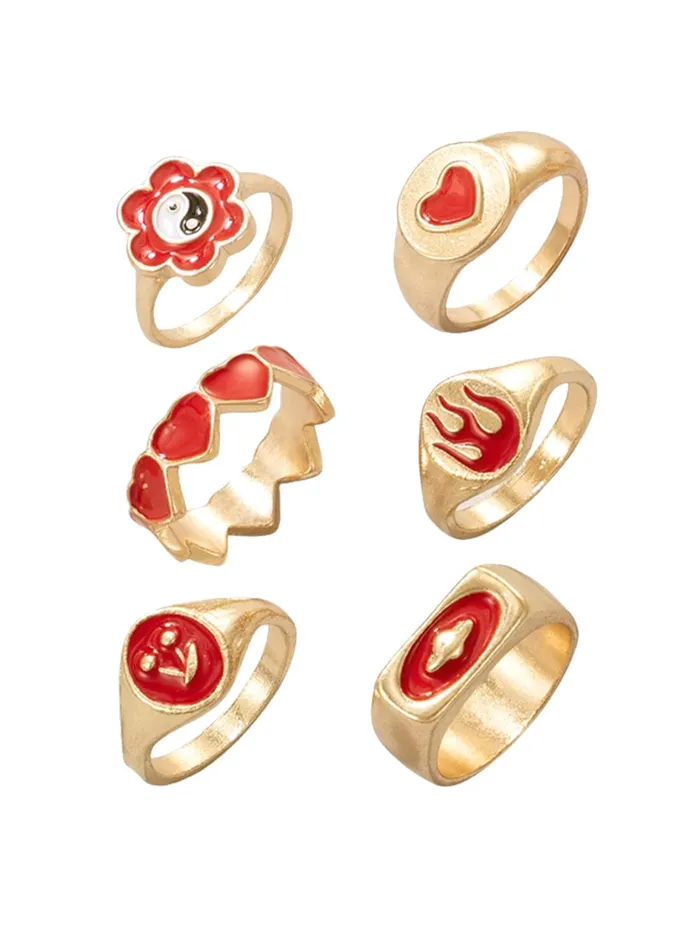 Necklaces Yellow Chimes Yellow Chimes Knuckle Rings for Women Combo of 6 Pcs Red Stack Rings Gold Plated Midi Finger Knuckle Ring Set for Women and Girls Necklaces Yellow Chimes Yellow Chimes Knuckle Rings for Women Combo of 6 Pcs Red Stack Rings Gold Plated Midi Finger Knuckle Ring Set for Women and Girls