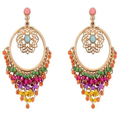 Necklaces Yellow Chimes Yellow Chimes Lively Beads Trendy Stylish Tassel Earrings for Women and Girls Necklaces Yellow Chimes Yellow Chimes Lively Beads Trendy Stylish Tassel Earrings for Women and Girls