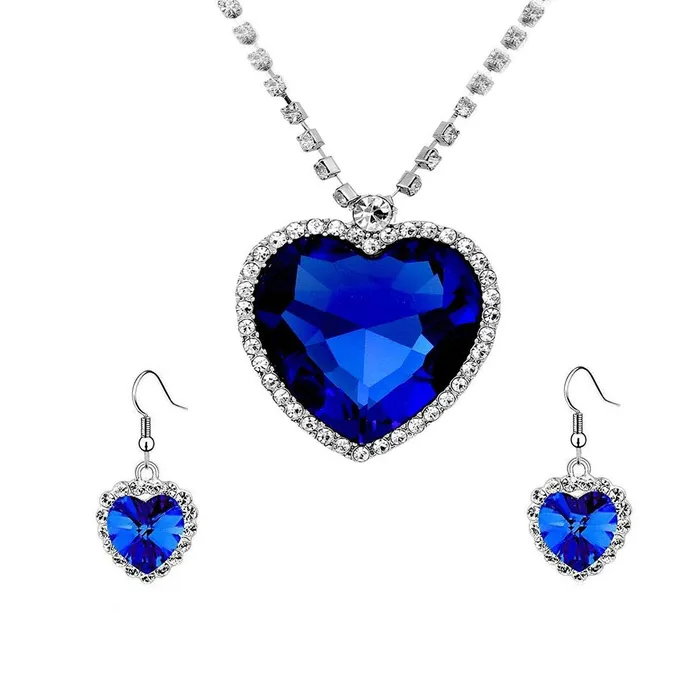 Necklaces Yellow Chimes Yellow Chimes Pendant Set for Women Valentine Special Mesmerizing Silver Plated Titanic Blue Ocean Heart Crystal Pendant Set for Girls and Women Necklaces Yellow Chimes Yellow Chimes Pendant Set for Women Valentine Special Mesmerizing Silver Plated Titanic Blue Ocean Heart Crystal Pendant Set for Girls and Women